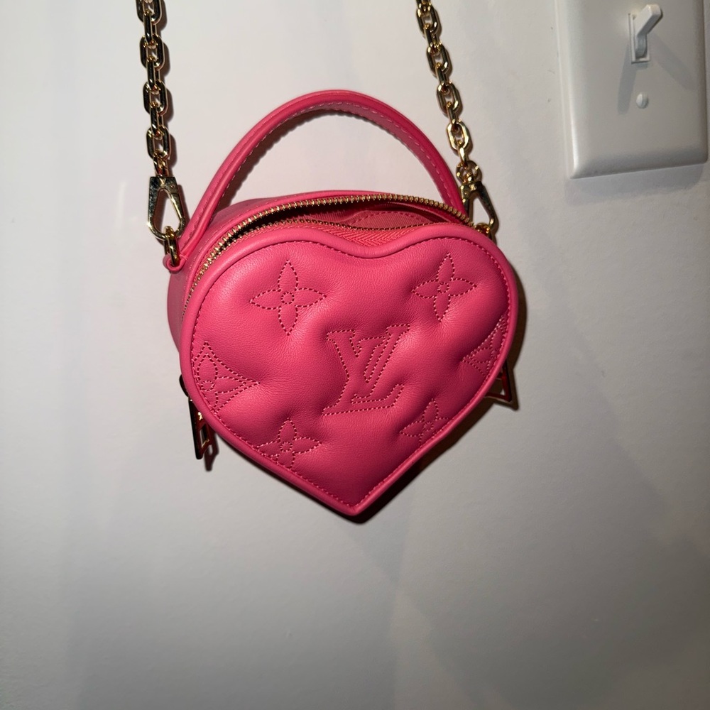 Louis Vuitton Pop My Heart Pouch Bag Bubblegram Leather